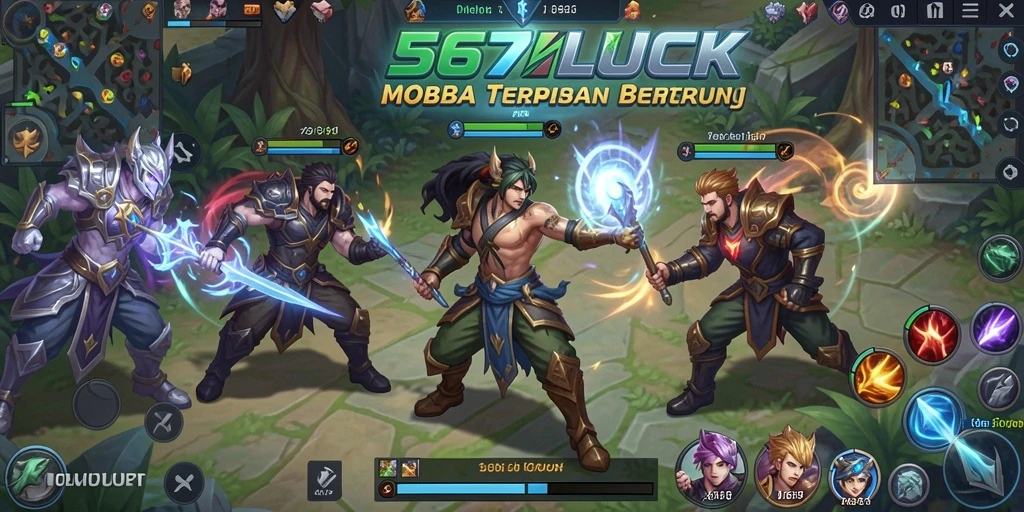 Tampilan pertarungan seru dalam gameplay 567LUCK.