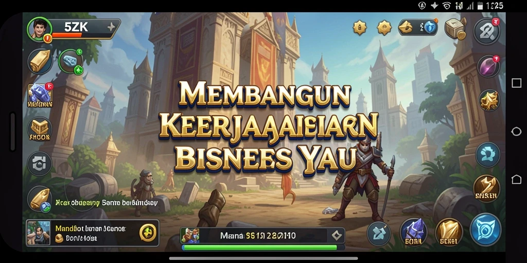 Tampilan gameplay 5ZK yang menarik saat membangun bisnis.