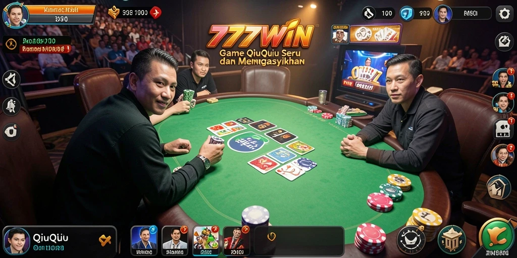 Tampilan gameplay QiuQiu di 777WIN yang seru dan menantang.