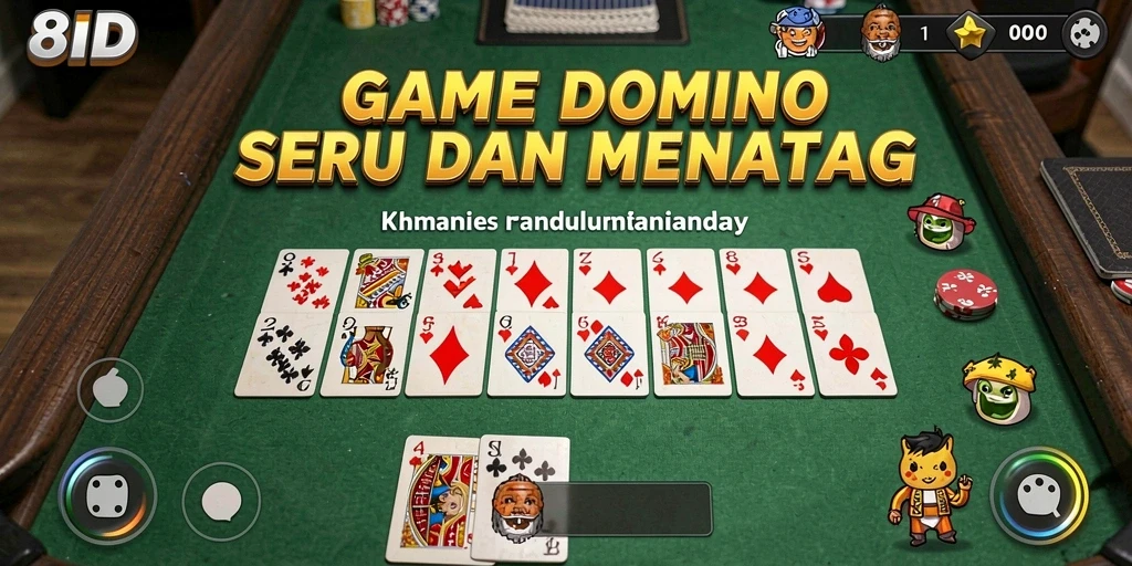 Tampilan gameplay seru di aplikasi 8ID Domino.
