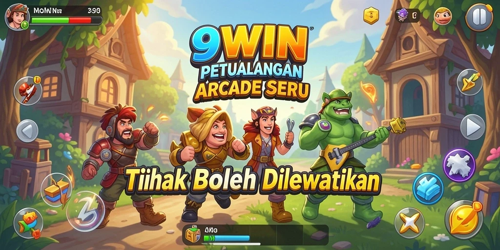 Tangkapan layar menunjukkan gameplay seru 9WIN yang penuh warna.