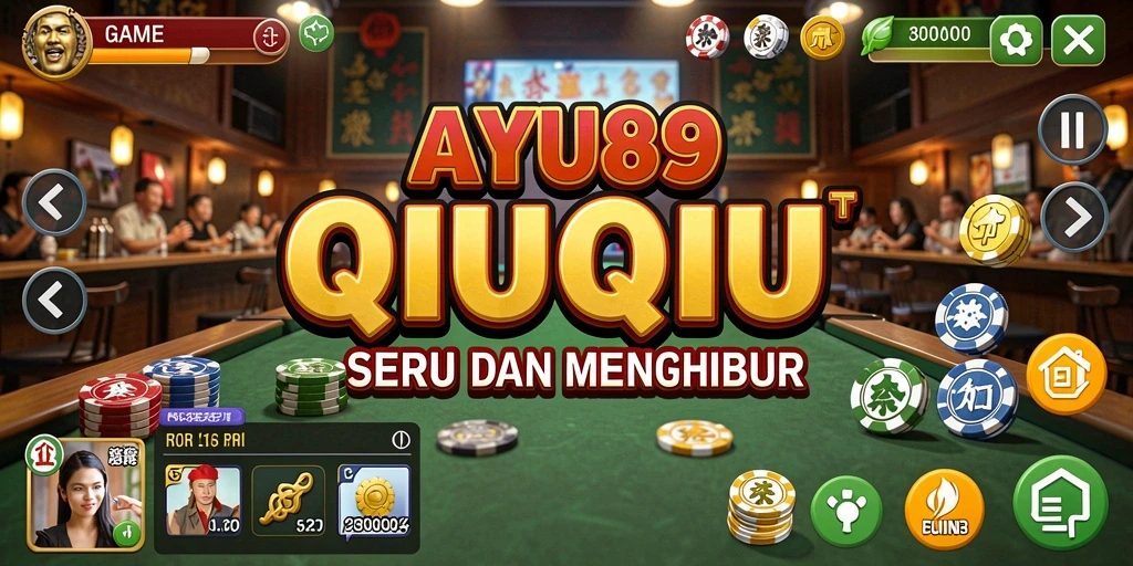 Screenshot gameplay AYU89 yang menampilkan suasana QiuQiu.