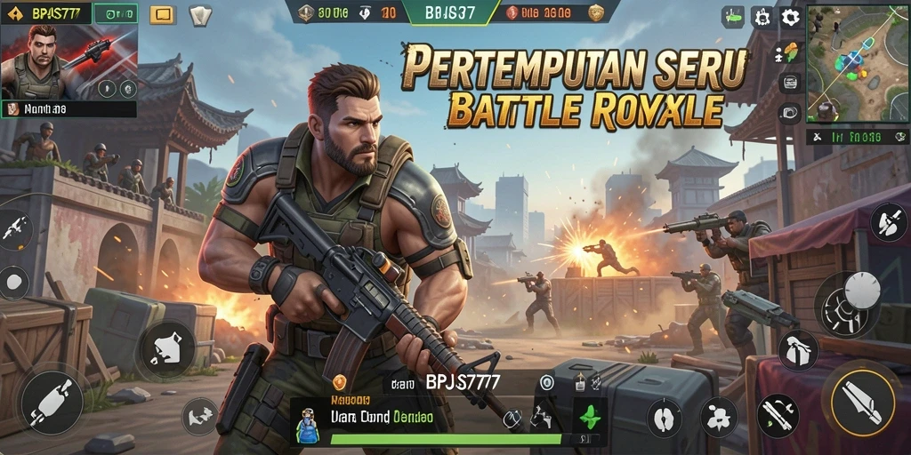 Gameplay seru dalam pertempuran Battle Royale yang mendebarkan.