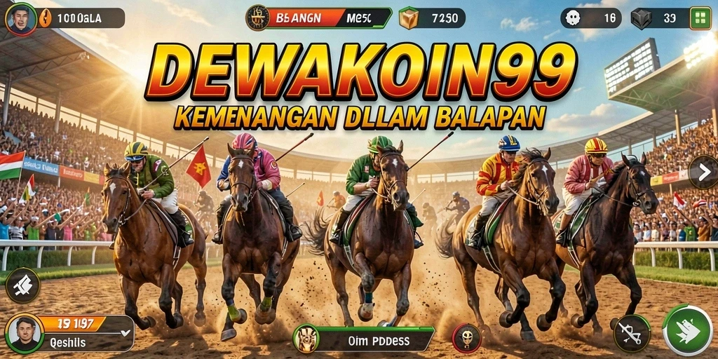 Gameplay balapan mendebarkan dalam DEWAKOIN99 dengan aksi cepat.
