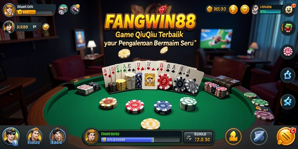 Tampilan gameplay QiuQiu yang seru dan menarik di FANGWIN88.
