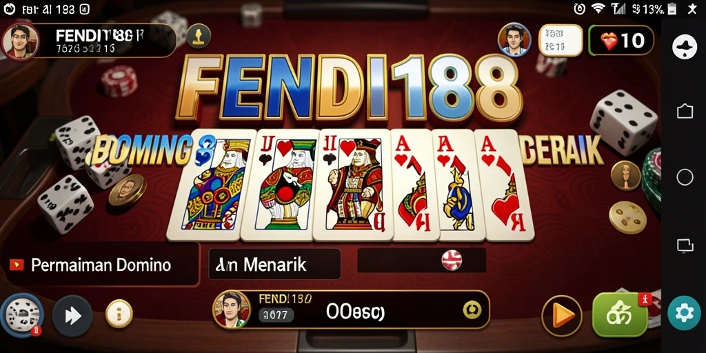 Tampilan permainan Domino yang menarik dan kompetitif.