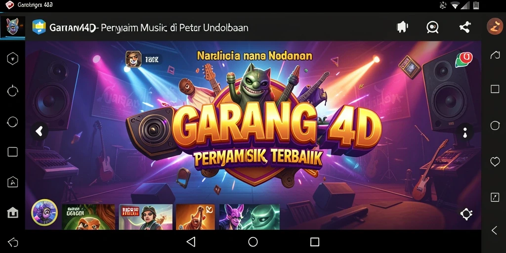 Screenshot menunjukkan gameplay seru dan interaktif dari GARANG4D.