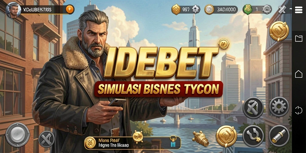 Screenshot gameplay <strong>IDEBET</strong> yang menampilkan aktivitas bisnis yang menarik.