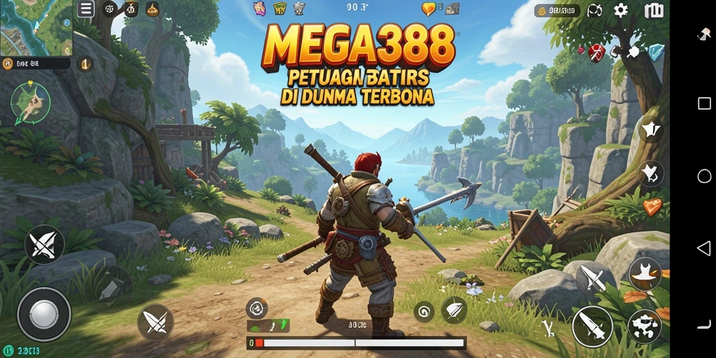 Tampilan gameplay MEGA388 di dunia terbuka yang menakjubkan.