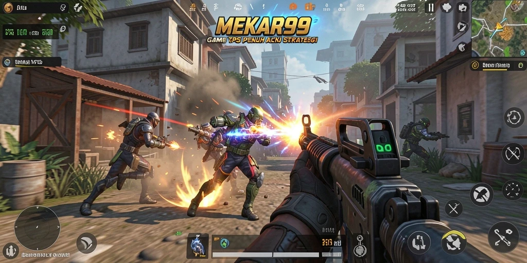 Tampilan gameplay MEKAR99 yang seru dan mendebarkan.