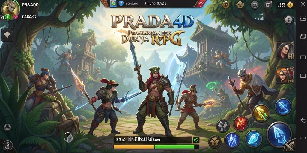 Tangkapan layar menunjukkan momen epik dalam pertarungan RPG.