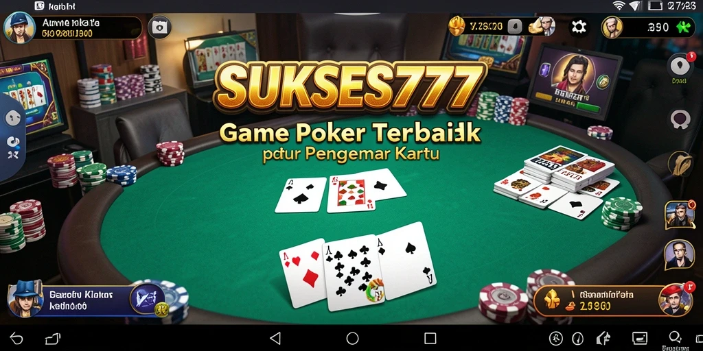 Gameplay Poker yang mendebarkan dan seru di SUKSES777.