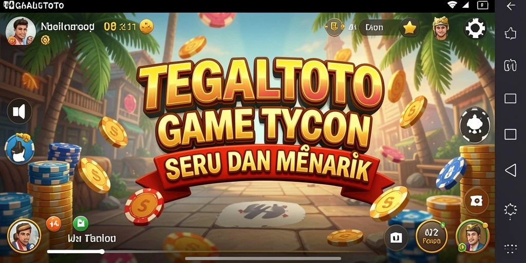 Screenshot gameplay TEGALTOTO menampilkan aksi mengelola bisnis Tycoon.