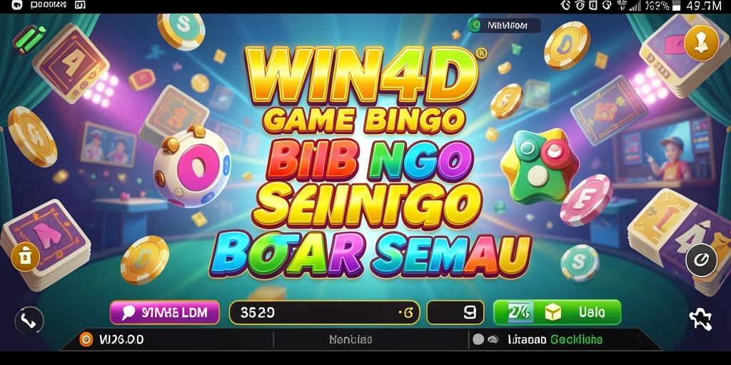 Tampilan gameplay Bingo yang seru dan menarik di WIN4D.