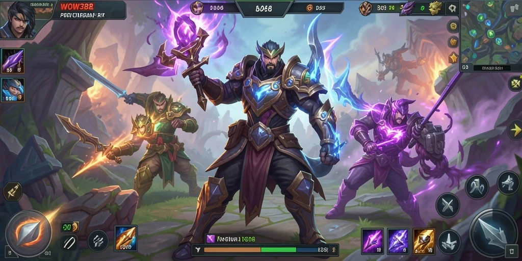 Tampilan gameplay epik dan menegangkan dari WOW388.